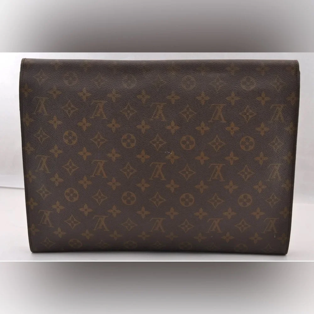 Louis Vuitton Monogram Poche Ministre Document Case Authentic Vintage 70s Model